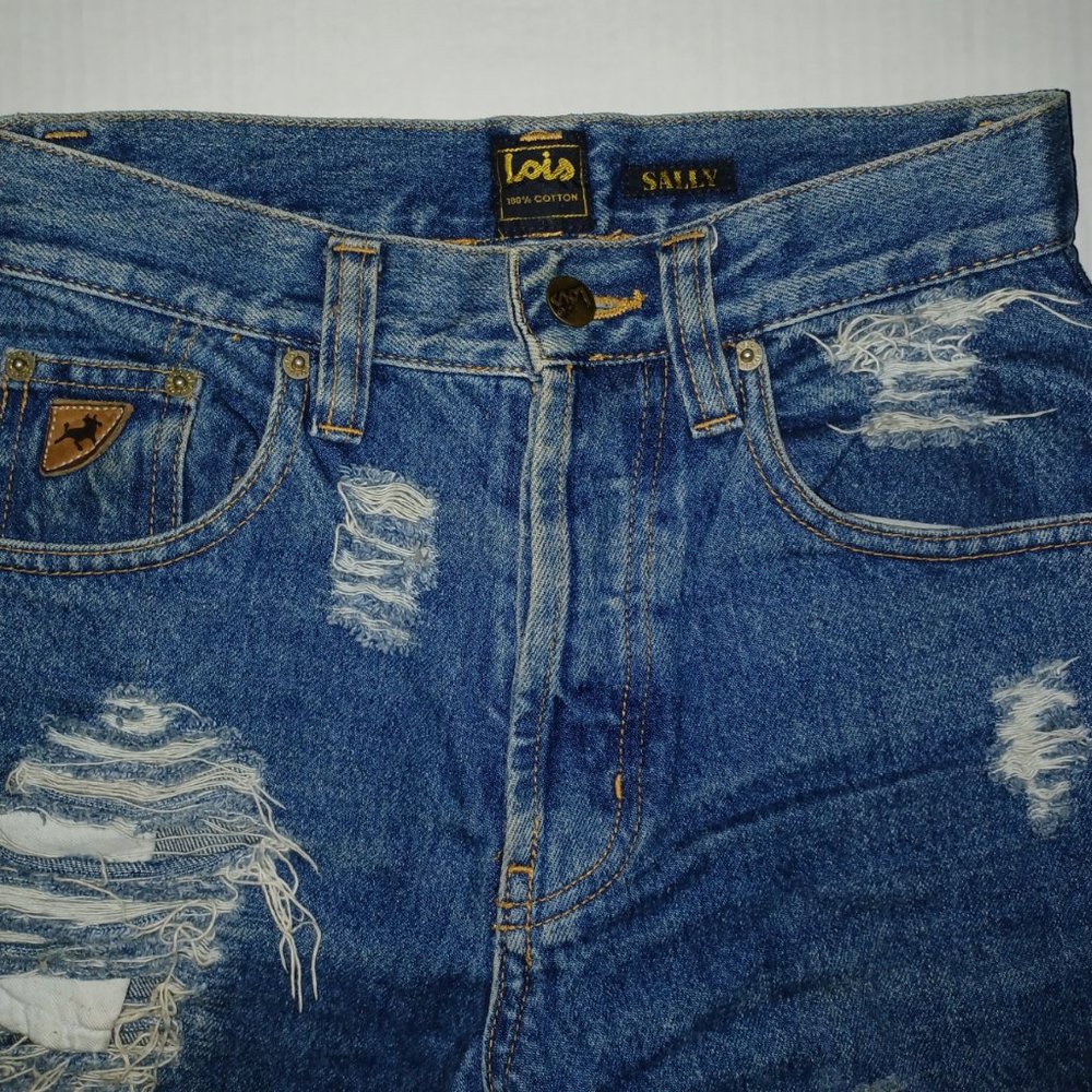 LOIS SALLY DISTRESSED JEANS - Picture 8 of 12